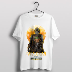 Galactic Bounty with Grogu Papalorian White T-Shirt