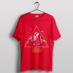 Galactic Floyd Darth Side of the Moon Red T-Shirt