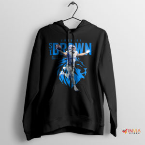 Game Day Glory St Brown Detroit Lions Black Hoodie