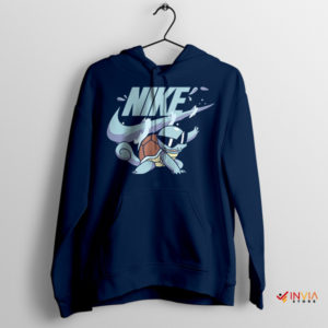 Game Pokemon Squirtle Nike Logo Navy Hoodie