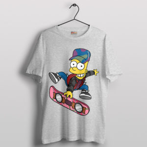 Get Ready to Roll with Bart Skate Sport Grey T-Shirt