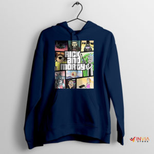 Get Schwifty Game Grand Theft Auto 5 Navy Hoodie