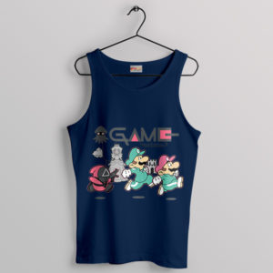 Go Go Squid Game Season 2 Mario Navy Tank Top