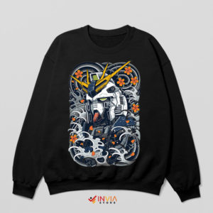 God Gundam Nu Mecha Graphic Black Sweatshirt