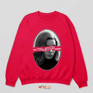 God Save Queen's Gambit Quote Red Sweatshirt