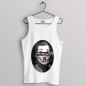 God Save Revolution The Clown Joker White Tank Top