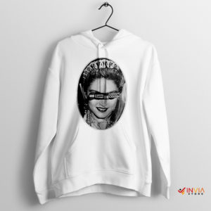 God Save the Queen Madonna White Hoodie