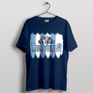 Goheels Football Mascot Graphic Navy T-Shirt