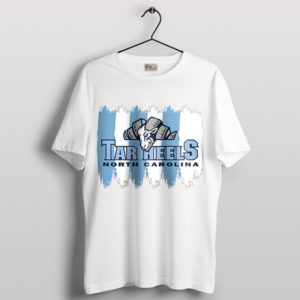 Goheels Football Mascot Graphic White T-Shirt