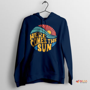 Golden Music Here Comes the Sun Navy Hoodie