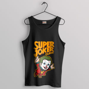 Gotham Joker Super Mario Deluxe Black Tank Top