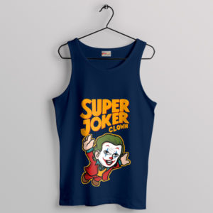 Gotham Joker Super Mario Deluxe Navy Tank Top