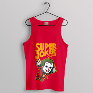 Gotham Joker Super Mario Deluxe White Tank Top