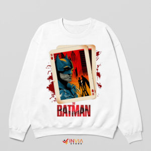 Gotham's Ace The Batman Card White Sweatshirt