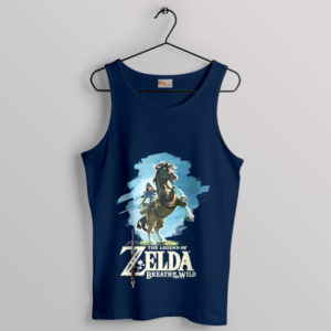 Graphic Legend of Zelda Botw 2 Navy Tank Top