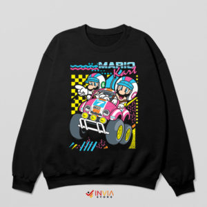 Graphic Mario Kart Hot Wheels Black Sweatshirt