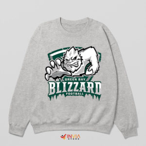 Green Bay Blizzard Gridiron Gear Sport Grey Sweatshirt