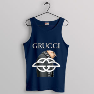 Grucci Gru From Despicable Me Navy Tank Top