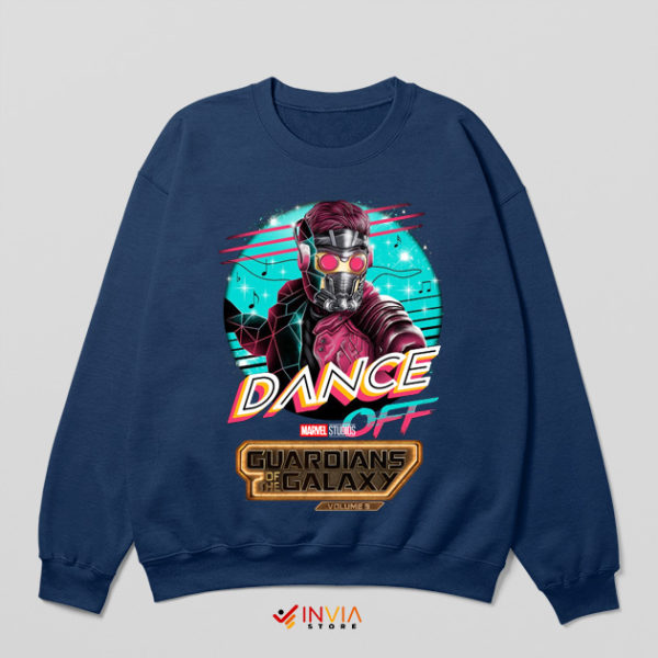 Guardians 3 Star Lord Dance Off Navy Sweatshirt