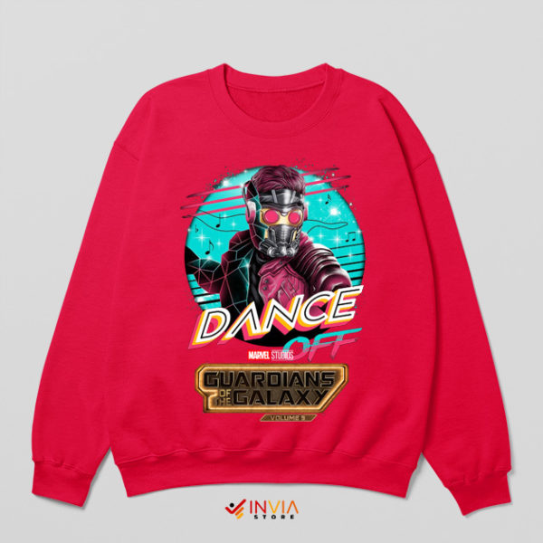 Guardians 3 Star Lord Dance Off Red Sweatshirt