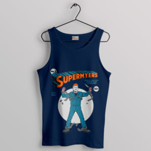 Halloween Gifts Super Michael Myers Navy Tank Top