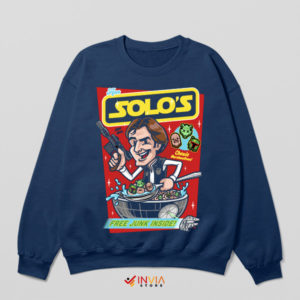 Han Solo Breakfast Adventure Navy Sweatshirt