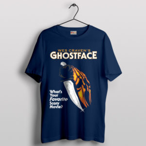 Hauntingly Cool Ghostface Halloween 1978 Navy T-Shirt