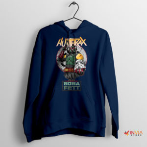 Heavy Metal Boba Fett Anthrax Navy Hoodie