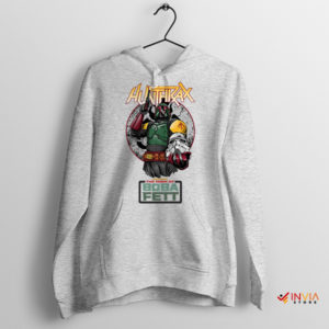 Heavy Metal Boba Fett Anthrax Sport Grey Hoodie