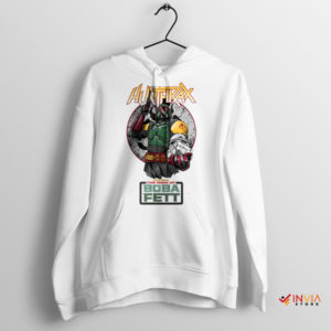 Heavy Metal Boba Fett Anthrax White Hoodie