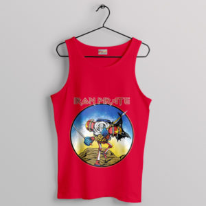 Heavy Metal Iron Pirate One Piece Red Tank Top