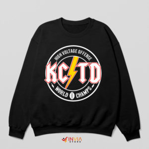 High Voltage Touchdown Chiefs Black Sweatshirt