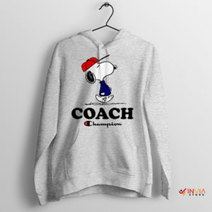 Hilarious Coach Snoopy Winning Wisdom Sport Grey Hoodie