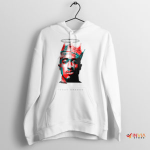 Hip-Hop Monarchy Tupac Shakur KING White Hoodie