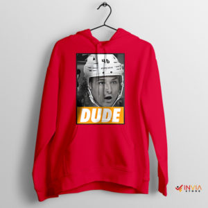 Hockey Dude Trevor Zegras Tribute Red Hoodie