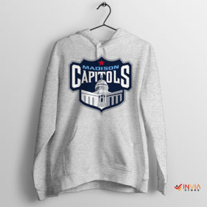 Hockey Season Madison Capitols Sport Grey Hoodie