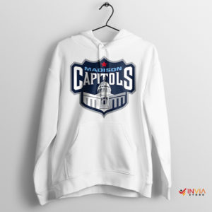 Hockey Season Madison Capitols White Hoodie