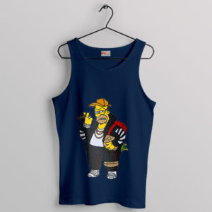 Homer Donut Hypebeast Fashion Navy Tank Top