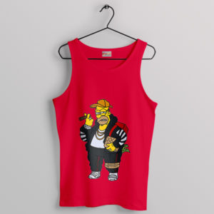 Homer Donut Hypebeast Fashion Red Tank Top