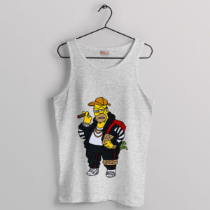 Homer Donut Hypebeast Fashion Sport Grey Tank Top