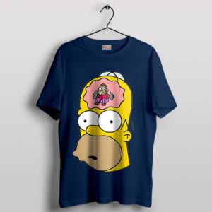 Homer With Monkey Head NavyT-Shirt