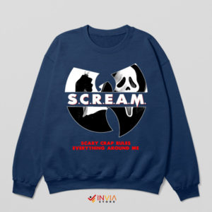 Horror Ghostface Wu-Tang Clan Navy Sweatshirt