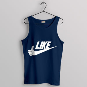 Humor Just Do It Like Symbol Nike Navy Tank Top