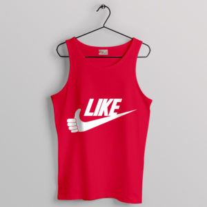 Humor Just Do It Like Symbol Nike Red Tank Top