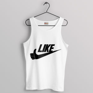 Humor Just Do It Like Symbol Nike White Tank Top