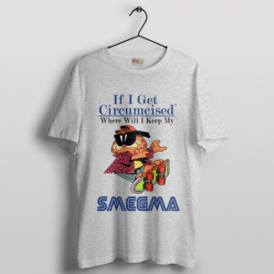 Humor with Garfield Cat Smegma Sport Grey T-Shirt