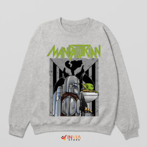 Hunting Team Boba Fett with Grogu Sport Grey Sweatshirt