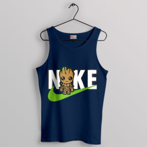 I Am Groot TV Series Nike Symbol Navy Tank Top