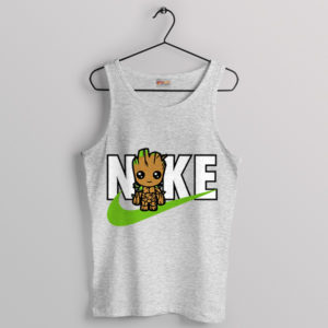 I Am Groot TV Series Nike Symbol Sport Grey Tank Top