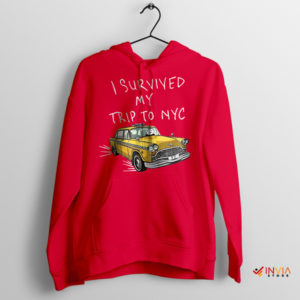 I Survived My Trip to NYC Scene Red Hoodie